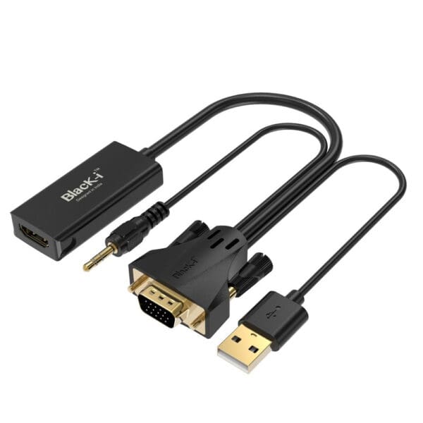 Converter With Audio & USB Power-VGA TO HDMI