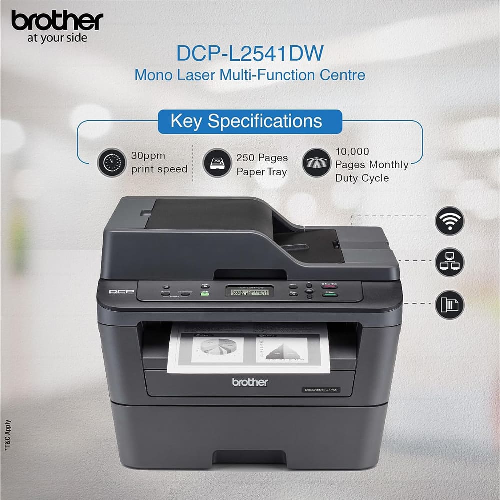 Laser Printer-Brother DCP-B7535DW Multi-Function Printer With Auto ...