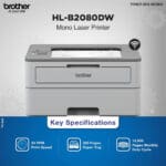Brother HL-B2080DW Mono Laser Printer - Image 2