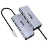 Powerful Connectivity - Type-C 10 In 1 Hub with HDMI / VGA / Gigabit Lan (Rj45) / Card reader / USB 2.0 / USB 3.0 /Audio and PD - Image 3