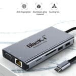 Powerful Connectivity - Type-C 10 In 1 Hub with HDMI / VGA / Gigabit Lan (Rj45) / Card reader / USB 2.0 / USB 3.0 /Audio and PD - Image 6