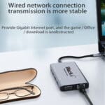 Powerful Connectivity - Type-C 10 In 1 Hub with HDMI / VGA / Gigabit Lan (Rj45) / Card reader / USB 2.0 / USB 3.0 /Audio and PD - Image 7