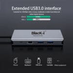 Powerful Connectivity - Type-C 10 In 1 Hub with HDMI / VGA / Gigabit Lan (Rj45) / Card reader / USB 2.0 / USB 3.0 /Audio and PD - Image 9