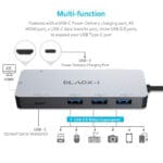 Powerful Connectivity - Type-C 3 in 1 Docking station with HDMI / USB 3.0 / USB-C and PD - Image 7