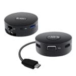 Powerful Connectivity - Type-C 6 in 1 Docking station with DP /HDMI / VGA / Lan / USB 3.0 and Type-C