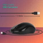 ZEBRONICS-Comfort Wired USB Mouse-3-Button-1000 DPI Optical Sensor - Image 4