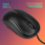 ZEBRONICS-Comfort Wired USB Mouse-3-Button-1000 DPI Optical Sensor - Image 6